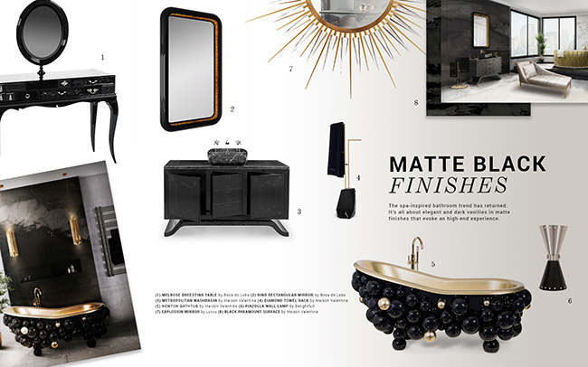 Bathroom Trends | Matte Black Finishes