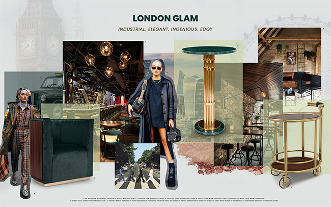 Glam Design Moodboard Trends 2020